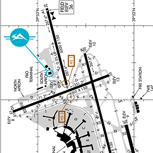phl airport runway map